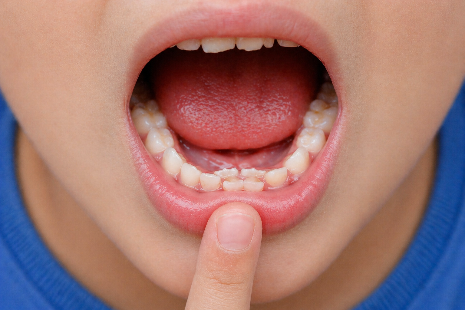 dientes de tiburón en niños